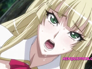 Hentai - Fucking with a Hot Blonde Babe in the Nature