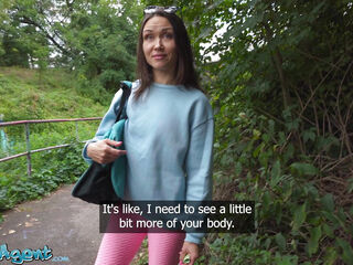 Public Agent - Fitness MILF public blowjob outdoor sex Kristina Grace hard fast POV fuck
