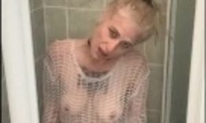 CalypsoJuneQueen's Water Fetish Compilation - dildo BJ under water & fully clothed showers