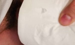 Toilet Paper roll Cumshot