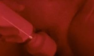wife plays with her pussy using her toy why taking her husband dick till she has a big orgasm