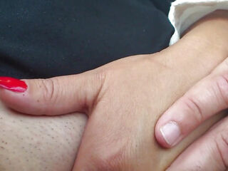 Soaked & Horny - I Finger Myself Hard While My Husband Drives!