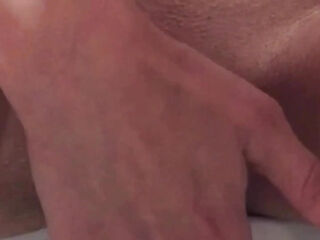 Fingering in bath. Wet sounds