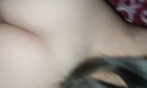 horny latina gets in doggy style and asks me to fuck her asshole.