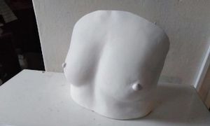 Making a plaster cast - boobs