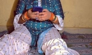 Indian hot StepMom enjoy on phone sex