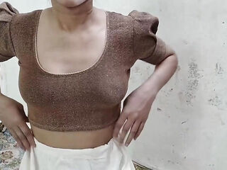 Tight pussy step sister ko boobs daba kar pela
