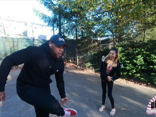 Dancer wants to show his moves to hottie in the park