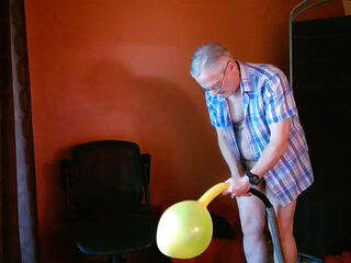 142) Three Big Balloons Kinky Popping Fun with Daddy Balloonbanger