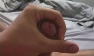 Chubby teen solo masturbation while mom is in next room