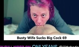 Busty Wife Gags on Big Cock 69 Trailer