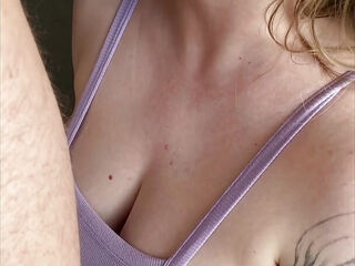 Perfect college BLONDE finally lets me feel her BIG NATURAL TITTIES - Olivia Bay part 1