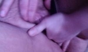 Fingering my BBW wife's fat pussy