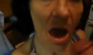 Crackwhore grannie trhoats munches gulps and fuck-stick wipes