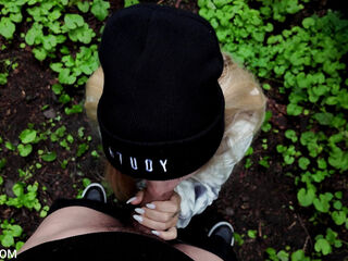 Went for a walk and we end up fucking in the woods!!!