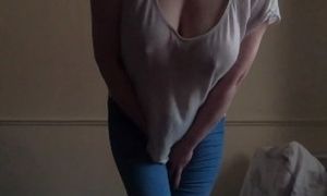 Long Naughty desperate piss in my pants jeans