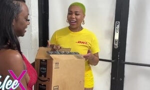 DHL EMPLOYEE DELIVERS DILDO