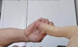 Real training cuckold with Doll male Tantaly: drooling, swallowing, sucking