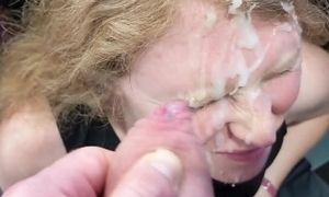 Amateur Redhead Wife Gets 12 Spurts of Cum in POV Facial