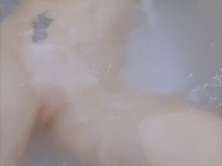 Petite Tattoo Goth Girl Bath Tub Fun