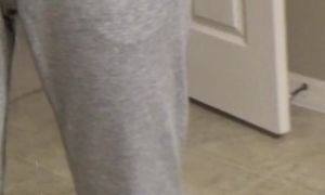 PISSING HER PANTS!!! HOT MILF CAN'T HOLD HER PEE!!!