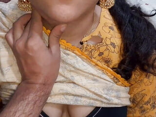 First time husband Fucked newly married desi Indian wife in yellow dress