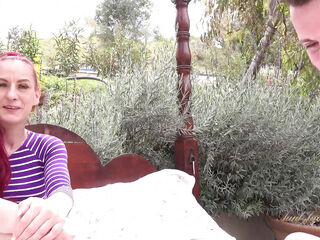 AuntJudysXXX - Horny Redhead MILF Fire Girl Seduces the Gardener
