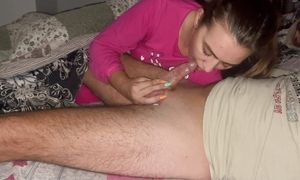 Blowjob in the morning and cum in mouth. Deepthroat
