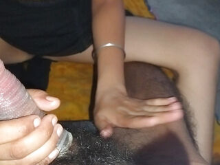Sucked cock in his stepsister's mouth then fucked