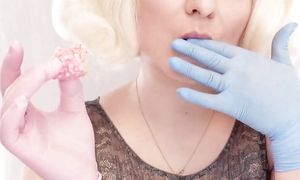 Asmr: 4 Layers of Nitrile Gloves and Cookies
