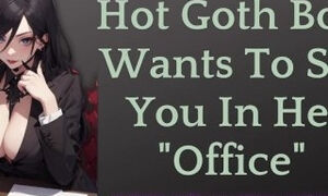 Goth Boss Wants To See You In Her "Office"  ASMR Erotic Roleplay