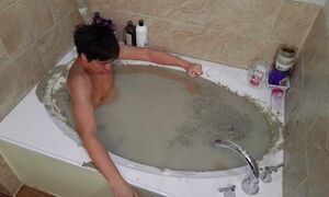 Pleasureable Solo Mudbath at Home 7