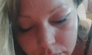 slut wife fucked in every hole, gagged riding and ass fucked