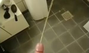 Hard boner piss with a strong stream!