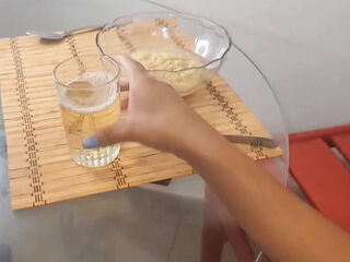 Feeding My Slave Piss Seasoned Noodles