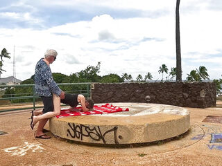 We Found a Large Round Stone Sundial (altar) at the Top of a Hill in a Park