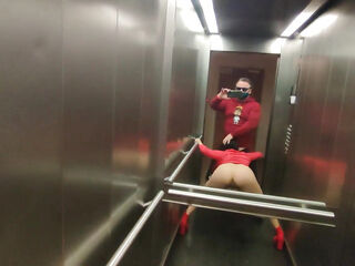 Very Risky Sex in a Elevator with Hot Neighbor Dada Deville