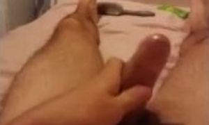 Stroking myself while she's in the shower (clip)