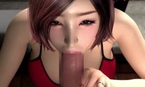 Horny Japanese Housewife Blows Big Cock Vent Worker â€” HENTAI 3D