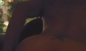 Slut ass gets fingered against a hotel room window!