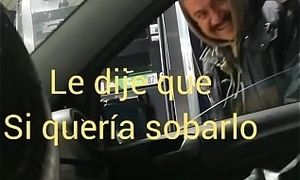 Ense&ntilde_ando el donk en la gasolinera cornudo graba