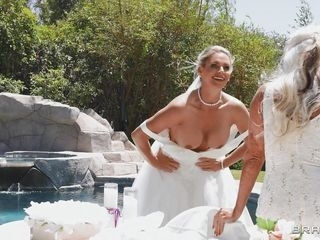 Blonde Bride Masturbates Mother-in-law