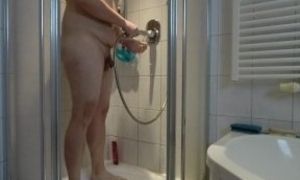 First time shower on camera