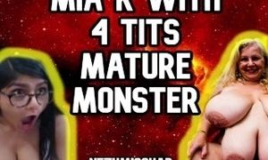 Mia K with 4 tits mature monster