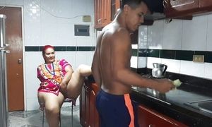 My Stepmom Gets Horny in the Kitchen and We End up Fucking. Prt. 1