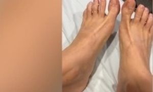 'Babe showing creampie closeup & toes & feet covered in cum miXXXed with candid daily adventures behind the scenes - Lelu Love'