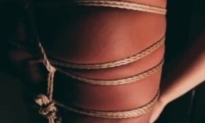 'Obedient Bottom Endures Rope Bondage'