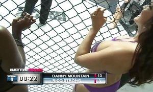 Stacy Adams Hops On The Winners Cock In The MMA Cage And Swallows His Cum