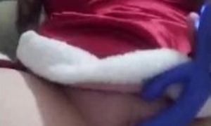 Mrs Claus being naughty fucking her tight cunt part 3