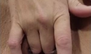 Mommy fingering to creamy orgasm